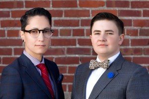Kyle Mosrefi and Erin Berg, co-founders of Kipper Clothiers