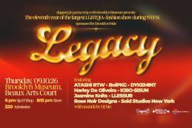 Poster for dapperQ Legacy, 9/10/26 at the Brooklyn Museum