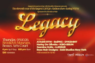 Poster for dapperQ Legacy, 9/10/26 at the Brooklyn Museum