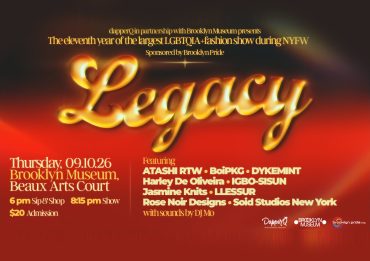 Poster for dapperQ Legacy, 9/10/26 at the Brooklyn Museum